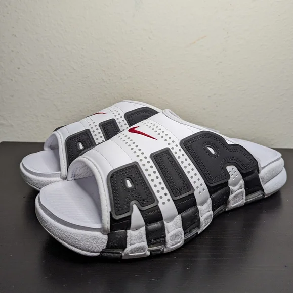国内配送 NIKE AIR MORE UPTEMPO SLIDE BLACK/WHITE Nike Air More Uptempo Slide OG 
